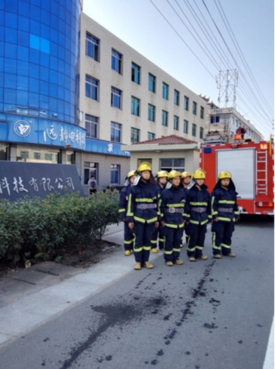 The company organizes fire safety training